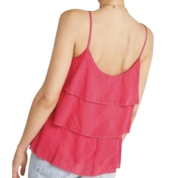 Amadi Tank Top Women’s Tiered Medium Pink - Picture 2 of 2